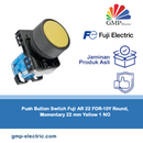 Push Button Switch Fuji AR 22 FOR-10Y Round, Momentary 22 mm Yellow 1 NO