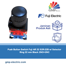 Push Button Switch Fuji AR 22 S2R-22B w/ Selector Ring 22 mm Black 2NO+2NC
