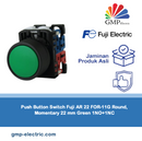 Push Button Switch Fuji AR 22 FOR-11G Round, Momentary 22 mm Green 1NO+1NC