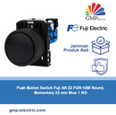 Push Button Switch Fuji AR 22 FOR-10Bl Round, Momentary 22 mm Blue 1 NO