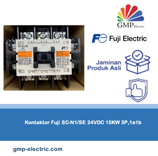 Kontaktor Fuji SC-N1/SE 24VDC 15KW 3P,1a1b