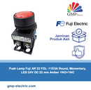 Push Lamp Fuji AR 22 FOL-10E3A LED 24V DC 22 mm Amber 1 NO
