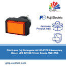 Pilot Lamp Fuji Retangular AH165-ZTOE3 Momentary, Direct, LED 24V DC 16 mm Orange 1NO+1NC