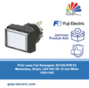 Pilot Lamp Fuji Retangular AH165-ZTW E3 Momentary, Direct, LED 24V DC 16 mm White 1NO+1NC