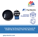Push Button Fuji Round (Giant Head Full Guard) AR 30 B2R-10B, 30 mm Black 1NO+1NC, Momentary