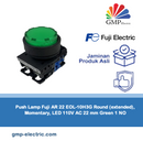 Push Lamp Fuji AR 22 EOL-10H3G Round (extended), Momentary, LED 110V AC 22 mm Green 1 NO