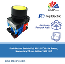 Push Button Switch Fuji AR 22 FOR-11Y Round, Momentary 22 mm Yellow 1NO 1NC
