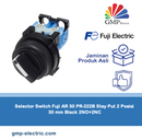 Selector Switch Fuji AR 30 PR-222B Stay Put 2 Posisi 30 mm Black 2NO+2NC