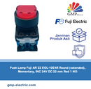 Push Lamp Fuji AR 22 EOL-10E4R Round (extended), Momentary, INC 24V DC 22 mm Red 1 NO