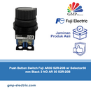 Push Button Switch Fuji AR30 S2R-20B w/ Selector30 mm Black 2 NO AR 30 S2R-20B