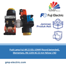 Push Lamp Fuji AR 22 EOL-10M4Y Round (extended), Momentary, INC 220V AC 22 mm Yellow 1 NO