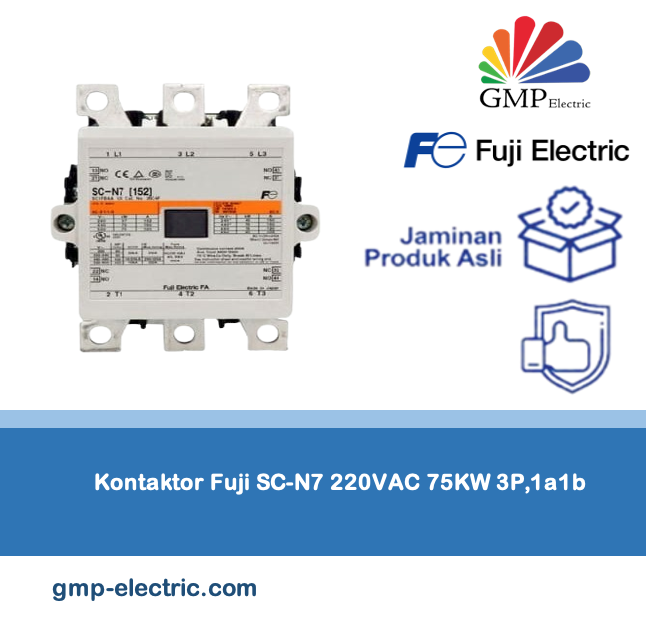 Kontaktor Fuji SC-N7 220VAC 75KW 3P,1a1b