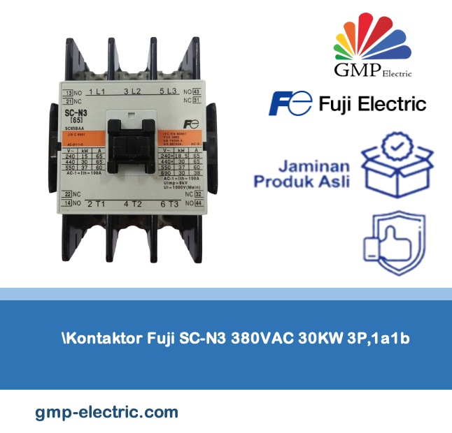 Kontaktor Fuji SC-N3 380VAC 30KW 3P,1a1b