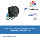 Push Button Switch Fuji AR30 FOR-10B Round, Momentary 30 mm Black 1 NO