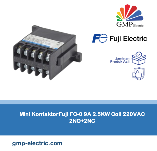 Mini KontaktorFuji FC-0 9A 2.5KW Coil 220VAC 2NO+2NC