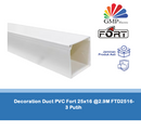Decoration Duct PVC Fort 25x16 @2.9M FTD2516-3 Putih