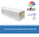 Decoration Duct PVC Fort 60(W)x40(H) @1.7M FTD6040-2 Putih
