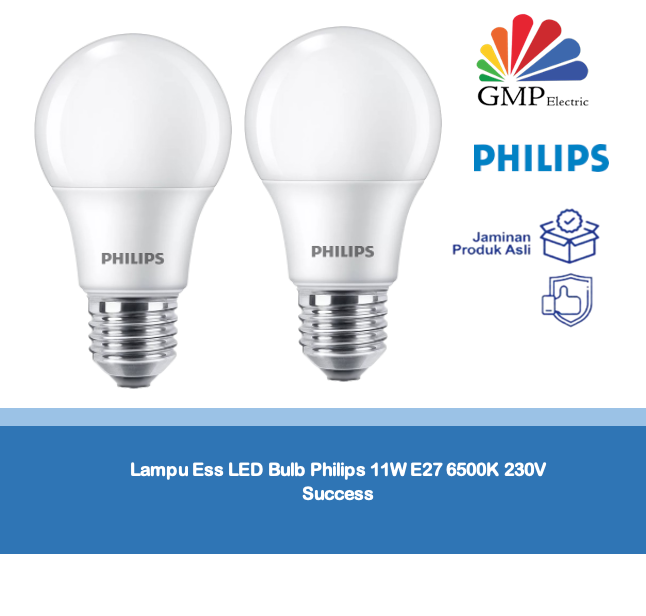 Lampu Ess LED Bulb Philips 11W E27 6500K 230V