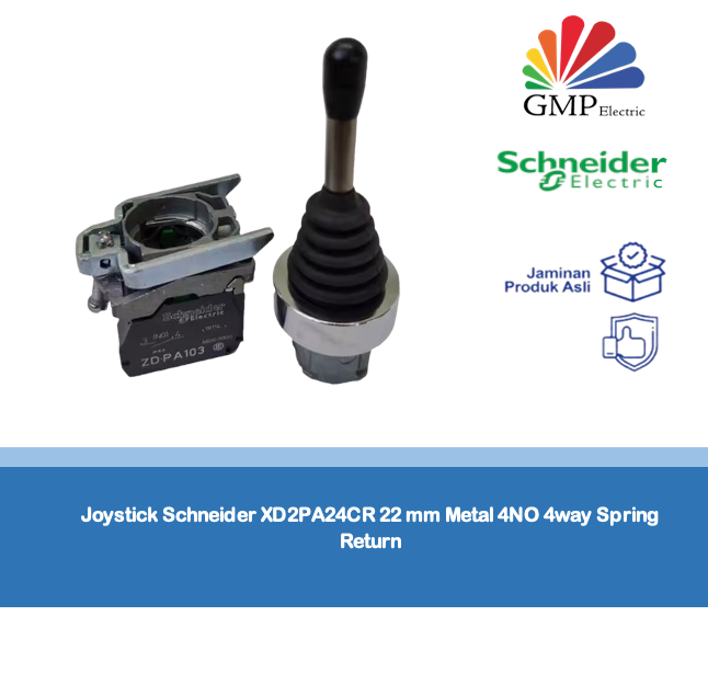 Joystick Schneider XD2PA24CR 22 mm Metal 4NO 4way Spring Return
