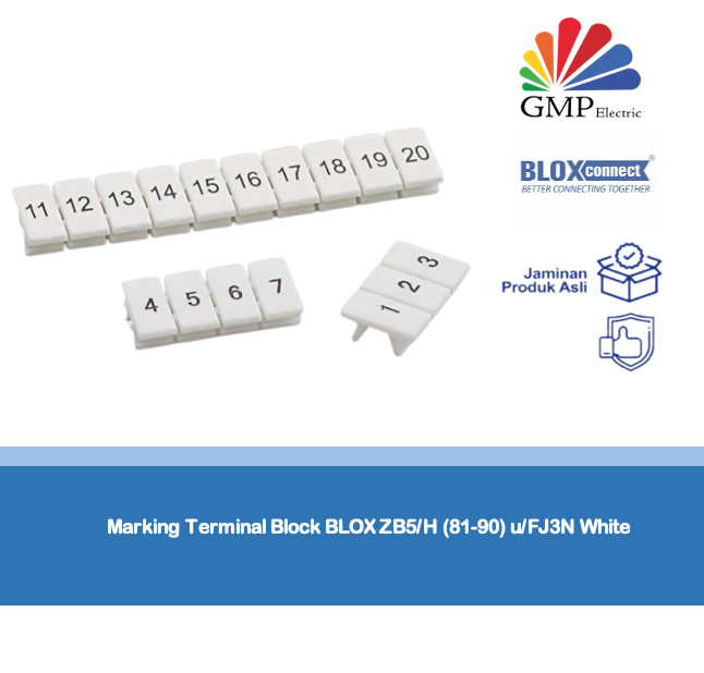 Marking Terminal Block BLOX ZB5/H (91-100) u/FJ3N White
