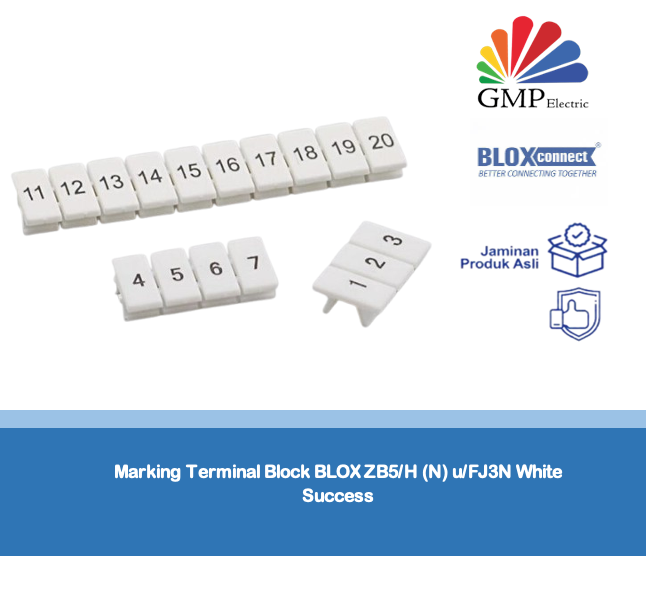 Marking Terminal Block BLOX ZB5/H (N) u/FJ3N White