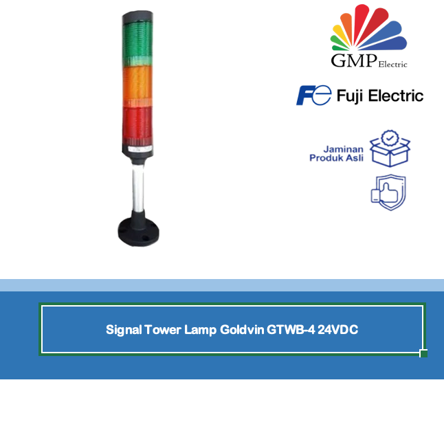 Signal Tower Lamp Goldvin GTWB-4 24VDC