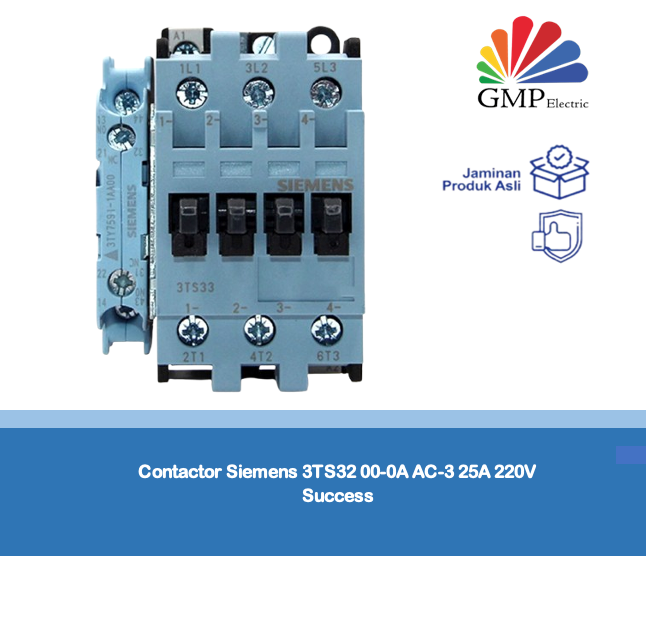Contactor Siemens 3TS32 00-0A AC-3 25A 220V