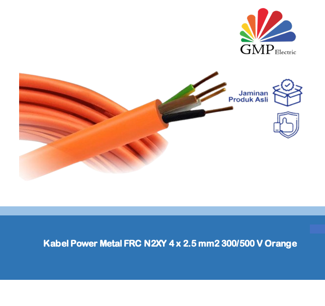 Kabel Power Metal FRC N2XY 4 x 2.5 mm2  300/500 V Orange