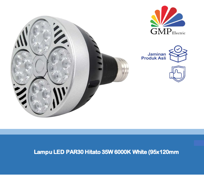 Lampu LED PAR30 Hitato 35W 6000K White (95x120mm)