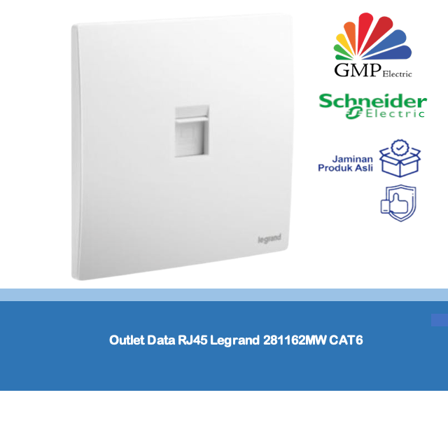 Outlet Data RJ45 Legrand 281162MW CAT6