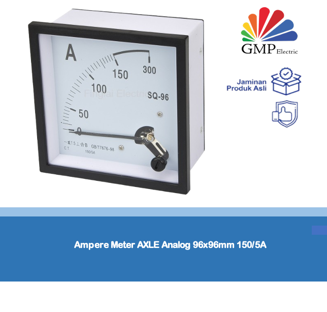 Ampere Meter AXLE Analog 96x96mm 150/5A