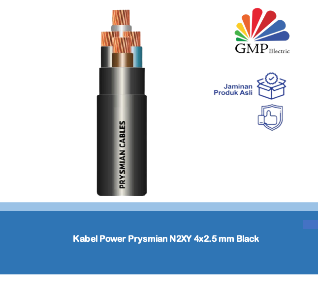 Kabel Power Prysmian N2XY 4x2.5 mm Black
