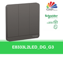 Saklar AvatarOn 3 Gang 2 Way Black E8333L2LED_DG_G3