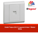 Outlet Telpon (RJ11) Legrand Arteor 1 Modul White