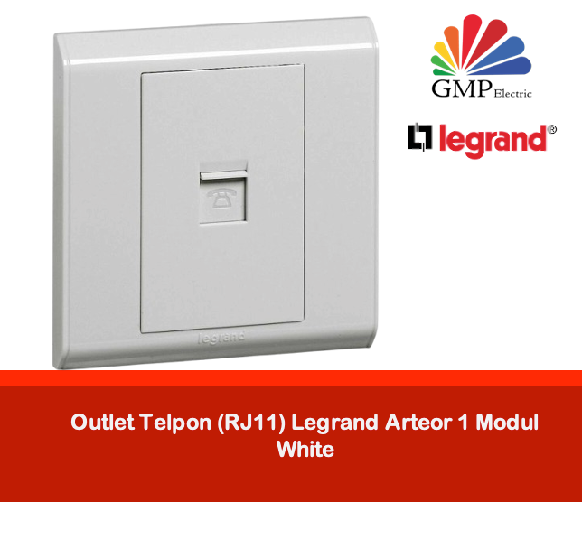 Outlet Telpon (RJ11) Legrand Arteor 1 Modul White
