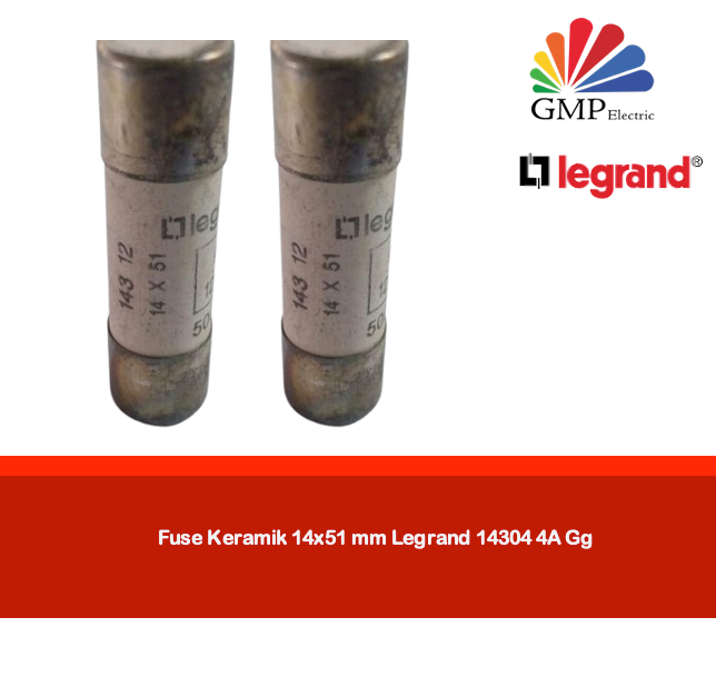 Fuse Keramik 14x51 mm Legrand 14304 4A Gg