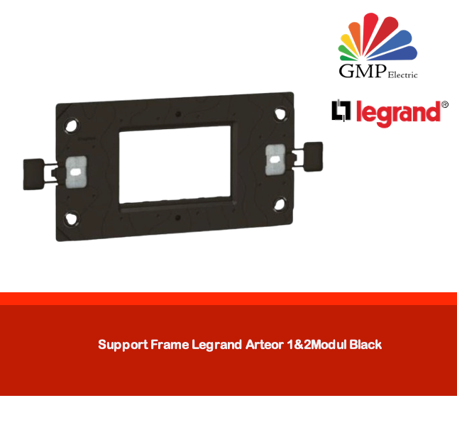 Support Frame Legrand Arteor 1&2Modul Black