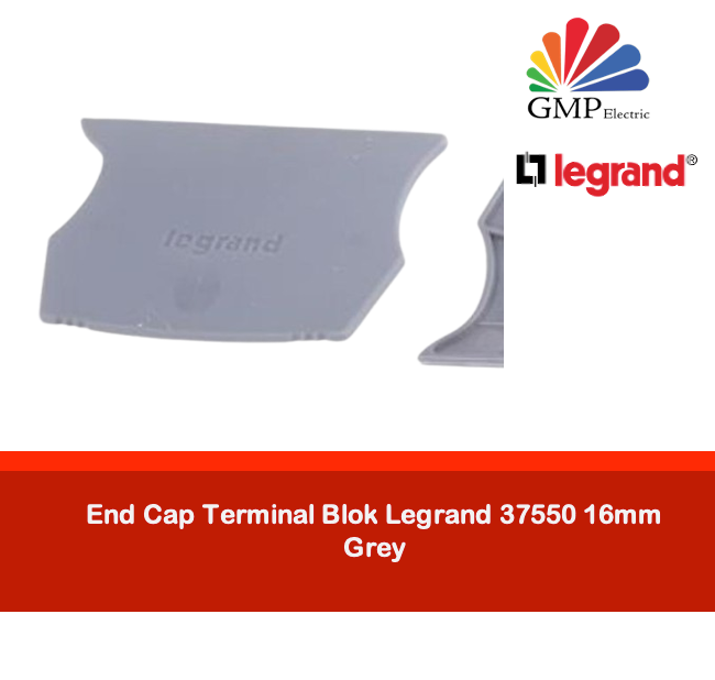 End Cap Terminal Blok Legrand 37550 16mm Grey