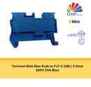 Terminal Blok Blox Push-in FJ7-2.5(BL) 2.5mm 800V 24A Blue