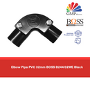 Elbow Pipa PVC 32mm BOSS B244/32WE Black