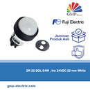 Pilot Lamp Fuji Dome DR 22 DOL E4W , Inc 24VDC 22 mm White