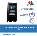 Circuit Protector Fuji CP 31D 1P Black 3A
