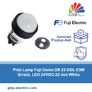 Pilot Lamp Fuji Dome DR 22 DOL E3W Direct, LED 24VDC 22 mm White