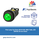 Pilot Lamp Fuji Dome DR 30 DOL M3G Trafo, LED 220VAC 30 mm Green