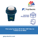 Pilot Lamp Fuji Dome DR 30 DOL H4W Trafo, Inc 110VAC 30 mm White