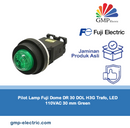 Pilot Lamp Fuji Dome DR 30 DOL H3G Trafo, LED 110VAC 30 mm Green