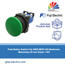 Push Button Switch Fuji AR30 MOR-10G Mushroom, Momentary 30 mm Green 1 NO