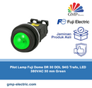 Pilot Lamp Fuji Dome DR 30 DOL S4G Trafo, LED 380VAC 30 mm Green