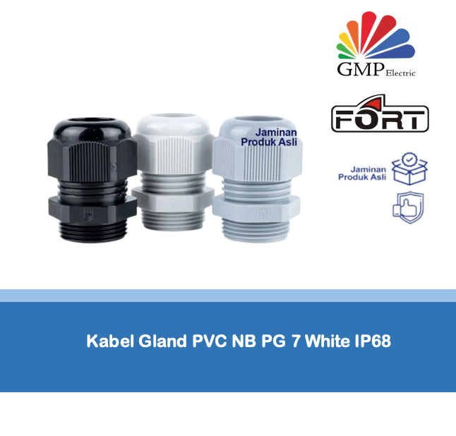 Kabel Gland PVC NB PG 7 White IP68