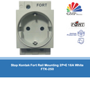 Stop Kontak Fort Rail Mounting 2P+E 16A White FTK-250
